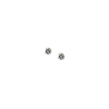 The Rose Studs- All Silver