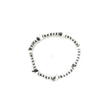 4mm Navajo Pearl Stretch Bracelet - White Buffalo