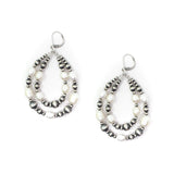 3" Navajo Pearl Earrings- Fresh Water Pearl