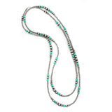 4-9mm Navajo Pearls- Sonoran Turquoise (60")