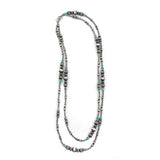 4-12mm Navajo Pearls- Textured (Turquoise 60")