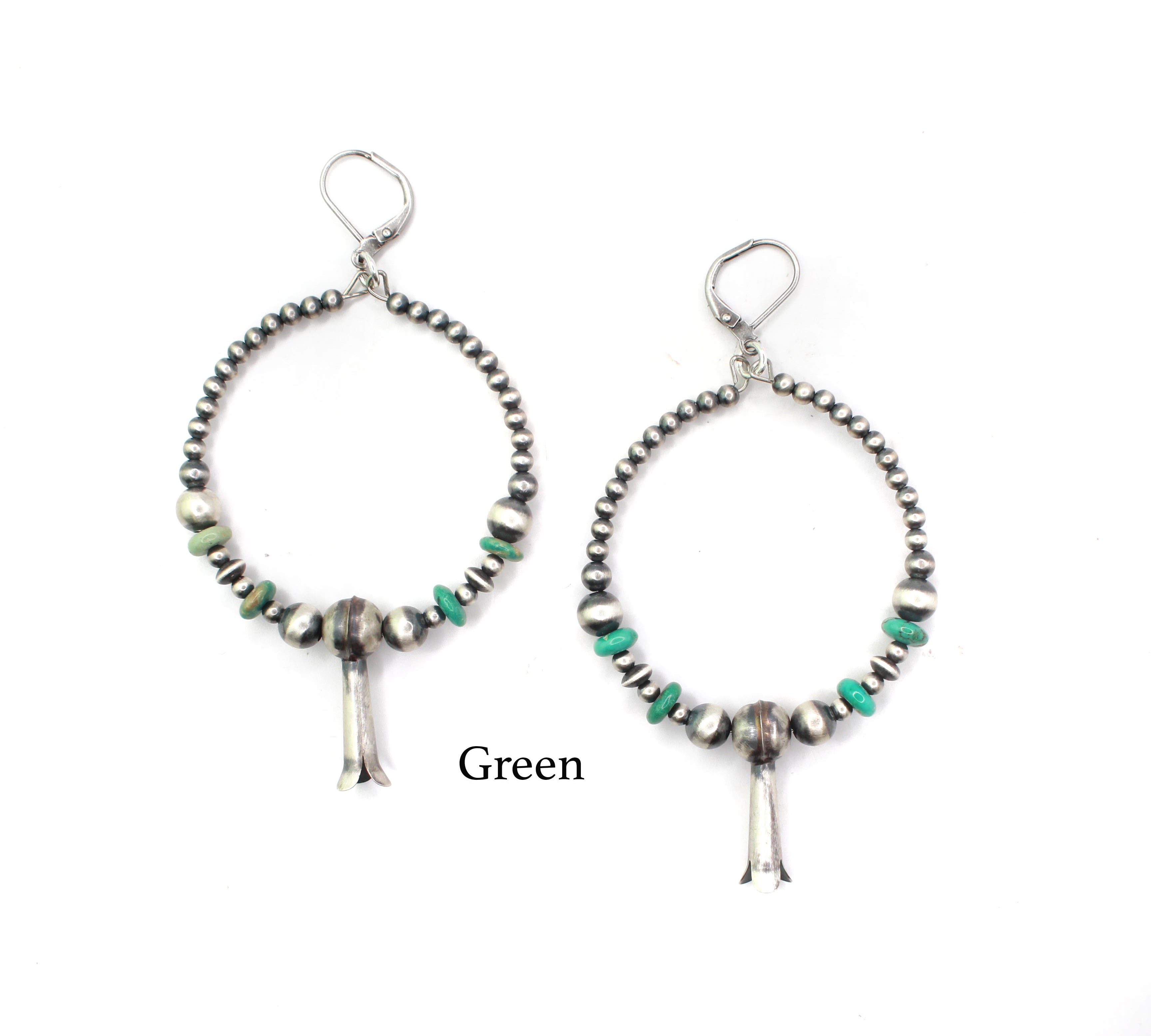 Navajo Pearl Earrings- Blossom