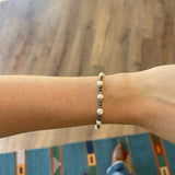 3mm Navajo Pearl Stretch Bracelet- Fresh Water Pearl