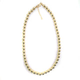 7mm Gold Beaded Necklace