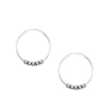 6mm Navajo Pearl Hoops- 1 3/4"
