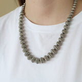 Textured Navajo Pearl Necklace 22"