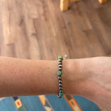 5mm Navajo Pearl Stretch Bracelet- Turquoise