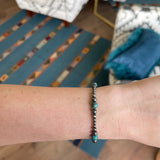 Graduated Navajo Pearl Bracelet w/ Extension- Turquoise