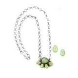 2025 BLACK FRIDAY - Sonoran 1/2 Cluster Bar Necklace & Stud Set B.