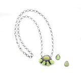 2025 BLACK FRIDAY - Sonoran 1/2 Cluster Bar Necklace & Stud Set A.