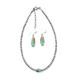 2025 BLACK FRIDAY: Single Stone Navajo Pearl Choker & Dangle Earrings
