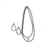 2025 BLACK FRIDAY: Pink Conch Necklace & Earring Set
