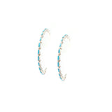 The Original Zuni Hoops - Turquoise : 2"