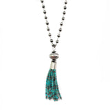 2025 BLACK FRIDAY: Rosary & Turquoise Tassle Necklace