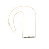 Gold Filled Navajo Pearl Bar Necklace