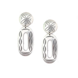 2025 Black Friday: All Silver Concho Earrings