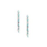 The Original Zuni Hoops - Turquoise : 1 1/2"