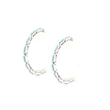 The Original Zuni Hoops - Turquoise : 1 1/2"