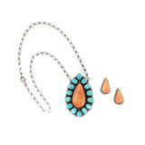 2025 BLACK FRIDAY: Orange Spiny & Sonoran Statement Bar Necklace & Earrings