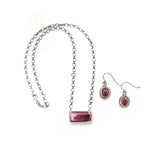 2025 BLACK FRIDAY - Purple Spiny Oyster Bar Necklace & Earring Set