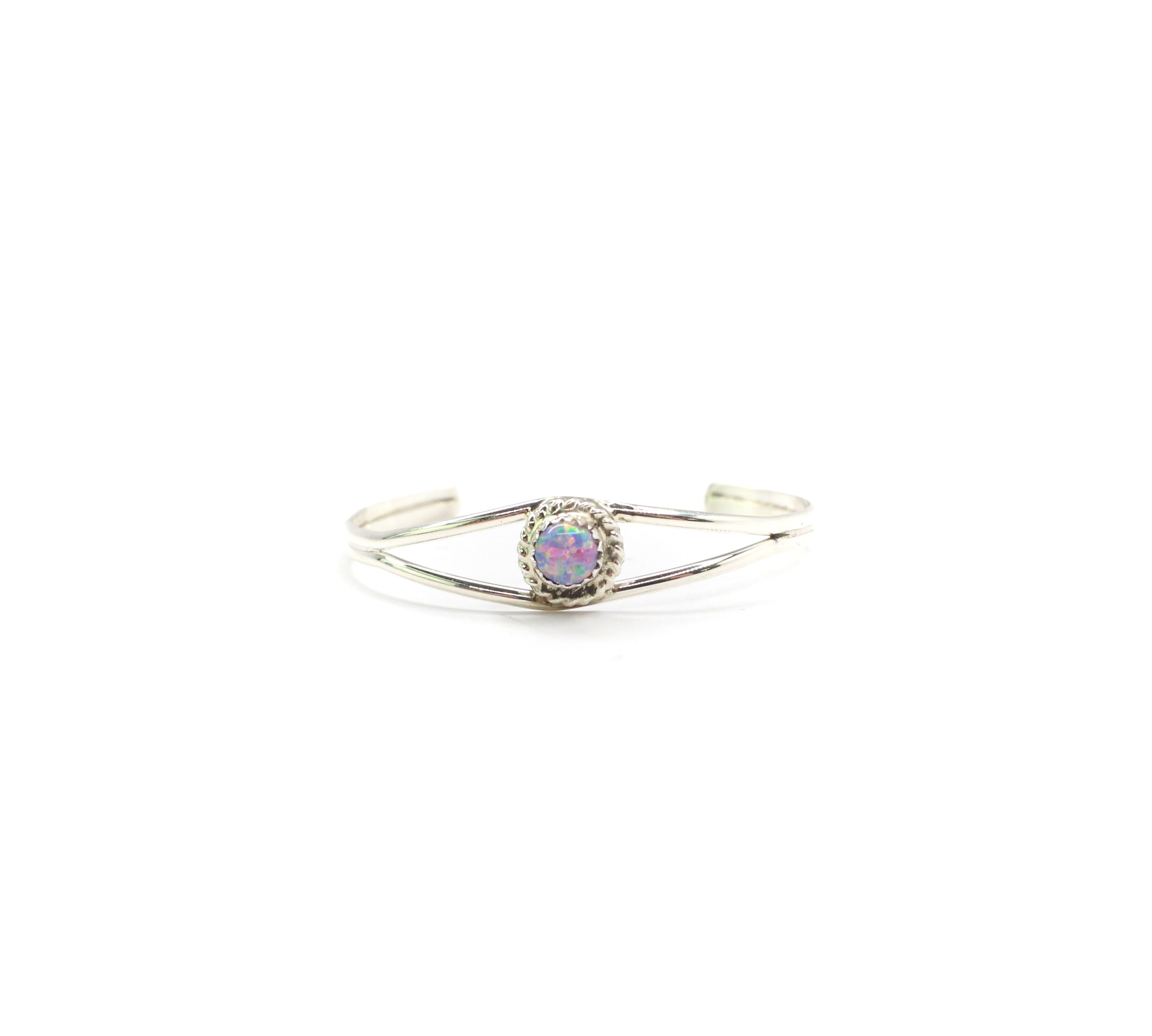 The Sutton Baby Cuff- Pink Opal