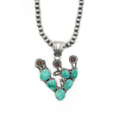2025 BLACK FRIDAY: Sonoran Cactus Pendant & 7mm, 22" Pearl Set