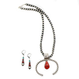 2025 BLACK FRIDAY: 7mm Machine Made Beads, Orange Spiny Pendant, Earrings