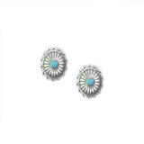 The Concho Studs Large- Turquoise