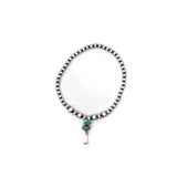 3mm Navajo Pearl Stretch Bracelet- Squash Charm