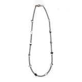 3mm Navajo Pearls- Chip White Buffalo (18")