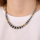 3-10mm Graduated Machine Made Pearls- Gold Dipped
