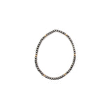 3mm Navajo Pearl Stretch Bracelet- Gold Filled