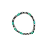 5mm Navajo Pearl Stretch Bracelet- Turquoise