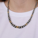 3-10mm Machine Made Pearls- Gold Dipped