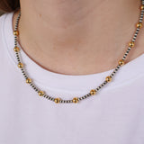 3-6mm Machine Made Pearls- Gold Dipped (18 1/4")