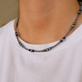 3-6mm Navajo Pearls- Lapis (18")