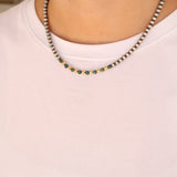 5mm Gold & Turquoise Machine Made Pearls