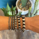 Navajo Pearl Stretch Bracelet  - 10mm