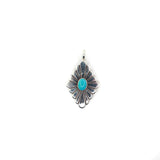 The Sterliegh- (Turquoise) Pendant on Chain