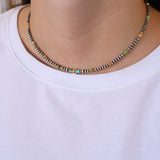 3mm Machine Made Pearls- Sonoran and Gold Dipped (14")