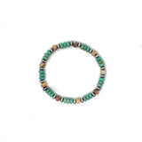 6mm Saucer Stretch- Turquoise and Jasper