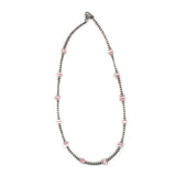 3mm Navajo Pearls- Pink Conch (18")