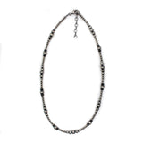 3-6mm Navajo Pearls- Onyx (18")