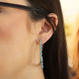 The Original Zuni Hoops - Turquoise : 2"