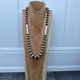 All Silver Handmade Navajo Pearls