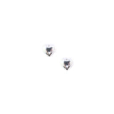 The Silver Heart Studs