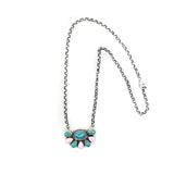 The Mayra- Turquoise and Pink Conch