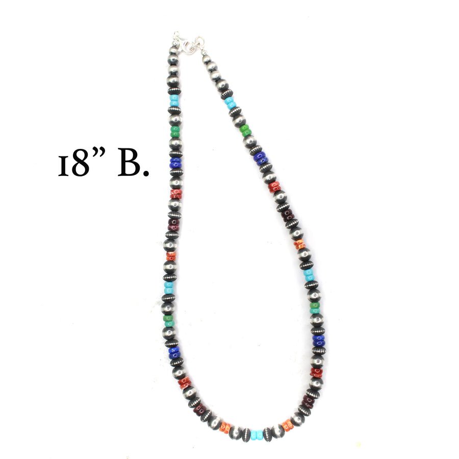 Textured Navajo Pearls - Multi (6mm-8mm)