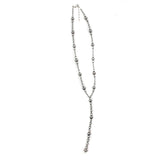 Textured Navajo Pearl Lariat (20 1/2")