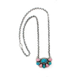 The Mayra- Turquoise and Pink Conch